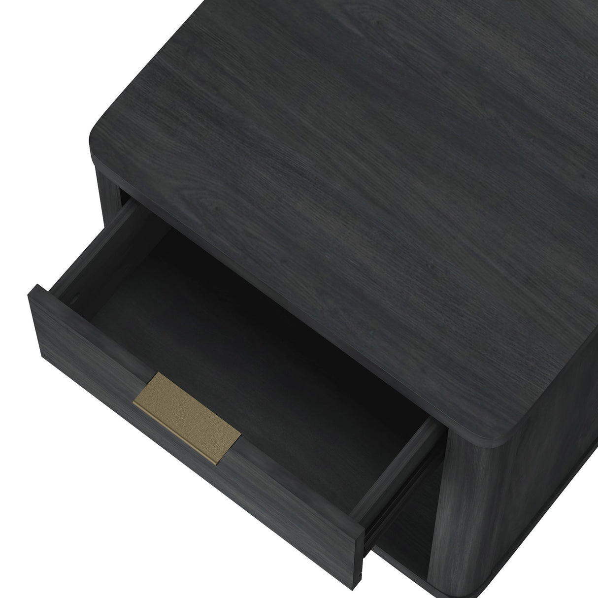 Evelyn Nightstand in Charcoal Grey by Manhattan Comfort at Eve Furniture