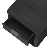 Evelyn Nightstand in Charcoal Grey by Manhattan Comfort at Eve Furniture