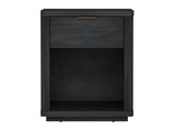 Evelyn Nightstand in Charcoal Grey by Manhattan Comfort at Eve Furniture