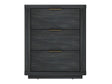Evelyn Nightstand in Charcoal Grey by Manhattan Comfort at Eve Furniture