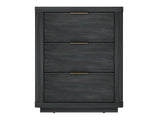 Evelyn Nightstand in Charcoal Grey by Manhattan Comfort at Eve Furniture