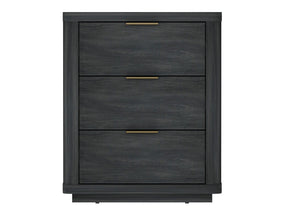 Evelyn Nightstand in Charcoal Grey by Manhattan Comfort at Eve Furniture
