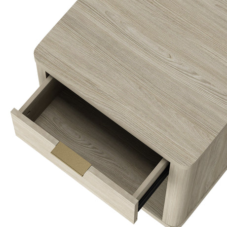 Evelyn Nightstand in Natural by Manhattan Comfort at Eve Furniture