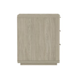 Evelyn Nightstand in Natural by Manhattan Comfort at Eve Furniture