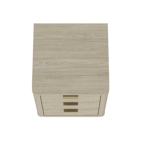 Evelyn Nightstand in Natural by Manhattan Comfort at Eve Furniture