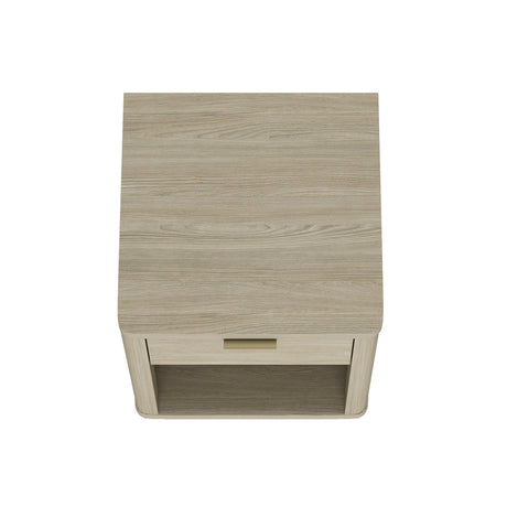 Evelyn Nightstand in Natural by Manhattan Comfort at Eve Furniture