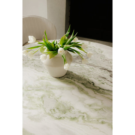 Evelyn Onyx Marble Dining Table by MOES at Eve Furniture