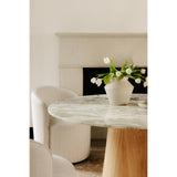 Evelyn Onyx Marble Dining Table by MOES at Eve Furniture
