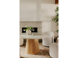 Evelyn Onyx Marble Dining Table by MOES at Eve Furniture