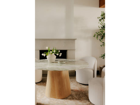 Evelyn Onyx Marble Dining Table by MOES at Eve Furniture