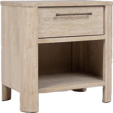 Evelyn Saltwood 1-Drawer Nightstand by Modus Furniture at Eve Furniture