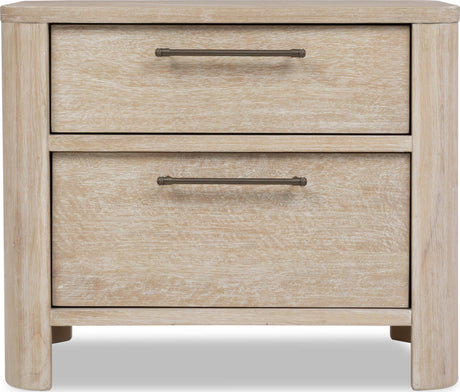 Evelyn Saltwood 2-Drawer Nightstand by Modus Furniture at Eve Furniture