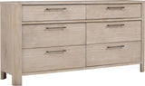 Evelyn Saltwood 6-Drawer Dresser by Modus Furniture at Eve Furniture