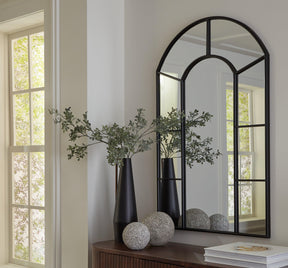 Evengton Black Accent Mirror by Ashley at Eve Furniture