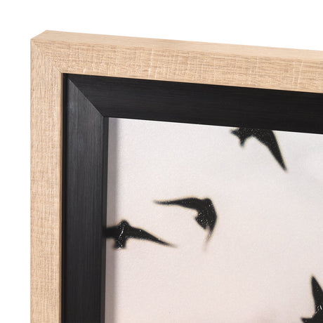 Evening Flight by Mercana Studio a Hand Embellished Textured Framed Photo Art Print Matted under Gla by Mercana at Eve Furniture