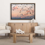 Evening Flight by Mercana Studio a Hand Embellished Textured Framed Photo Art Print Matted under Gla by Mercana at Eve Furniture