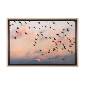 Evening Flight by Mercana Studio a Hand Embellished Textured Framed Photo Art Print Matted under Gla by Mercana at Eve Furniture