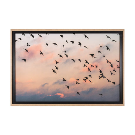 Evening Flight by Mercana Studio a Hand Embellished Textured Framed Photo Art Print Matted under Gla by Mercana at Eve Furniture