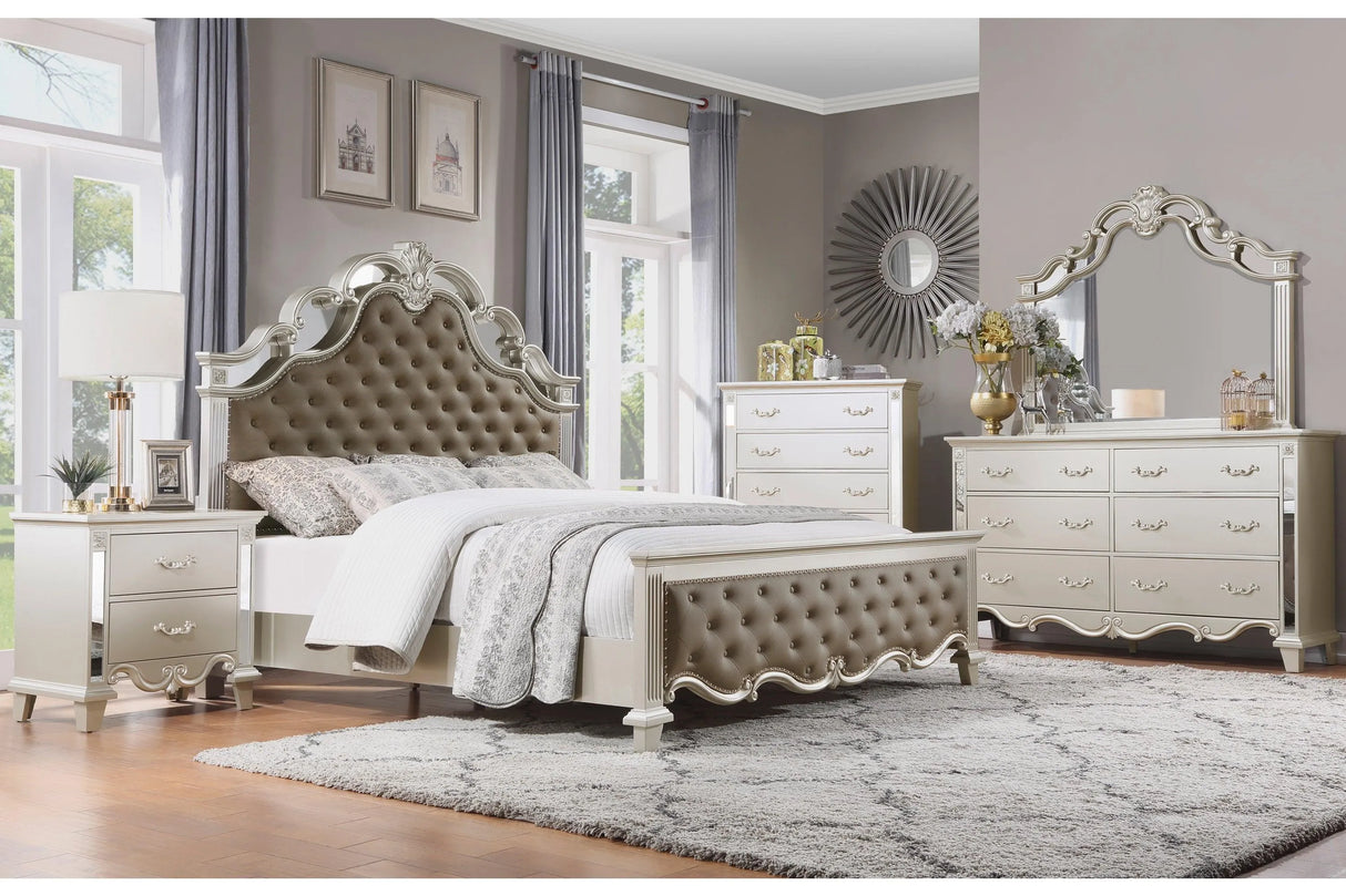 Ever Champagne Mirror (Mirror Only) by Homelegance at Eve Furniture