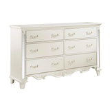 Ever Champagne Mirrored Dresser by Homelegance at Eve Furniture