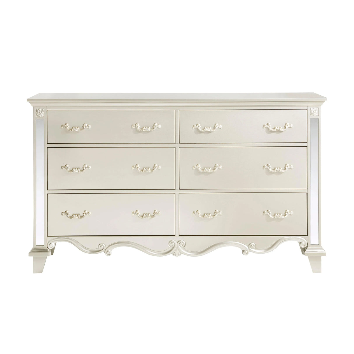 Ever Champagne Mirrored Dresser by Homelegance at Eve Furniture