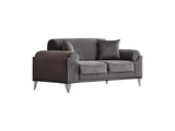 Everest 3-pieces (Sofa & Loveseat & Chair) Livingroom Set in Grey by Furnia at Eve Furniture