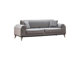Everest 3-pieces (Sofa & Loveseat & Chair) Livingroom Set in Light Grey by Furnia at Eve Furniture