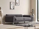 Everest Convertible Sofa in Grey by Furnia at Eve Furniture
