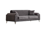Everest Convertible Sofa in Grey by Furnia at Eve Furniture