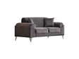 Everest Grey Convertible Loveseat by Furnia at Eve Furniture