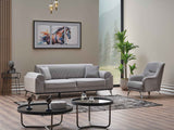 Everest Light Grey Convertible Sofa by Furnia at Eve Furniture