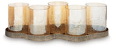 Evereton Antique Gold Finish Candle Holder by ASHLEY FURNITURE at Eve Furniture