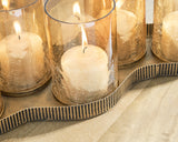Evereton Antique Gold Finish Candle Holder by ASHLEY FURNITURE at Eve Furniture