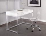 Everett 2-Piece Acrylic Desk Set(Desk & Desk Chair)