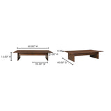 Everett Dark Brown Coffee Table by MOES at Eve Furniture