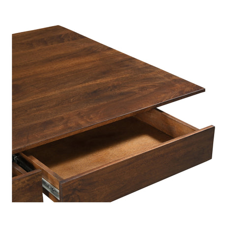 Everett Dark Brown Coffee Table by MOES at Eve Furniture