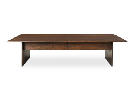 Everett Dark Brown Coffee Table by MOES at Eve Furniture