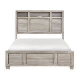 Everett Gray Bookcase Panel Bedroom Set by Homelegance at Eve Furniture