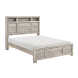 Everett Gray Bookcase Panel Bedroom Set by Homelegance at Eve Furniture