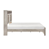 Everett Gray Bookcase Panel Bedroom Set by Homelegance at Eve Furniture