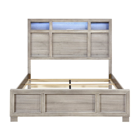 Everett Gray California King Bed by Homelegance at Eve Furniture
