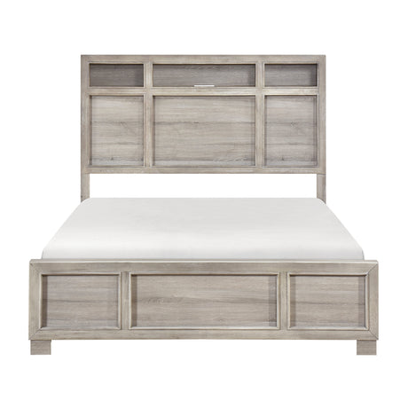 Everett Gray California King Bed by Homelegance at Eve Furniture