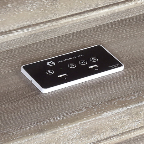 Everett Gray King Panel Bed by Homelegance at Eve Furniture