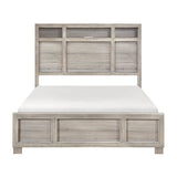Everett Gray King Panel Bed by Homelegance at Eve Furniture