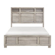 Everett Gray Queen Panel Bed by Homelegance at Eve Furniture