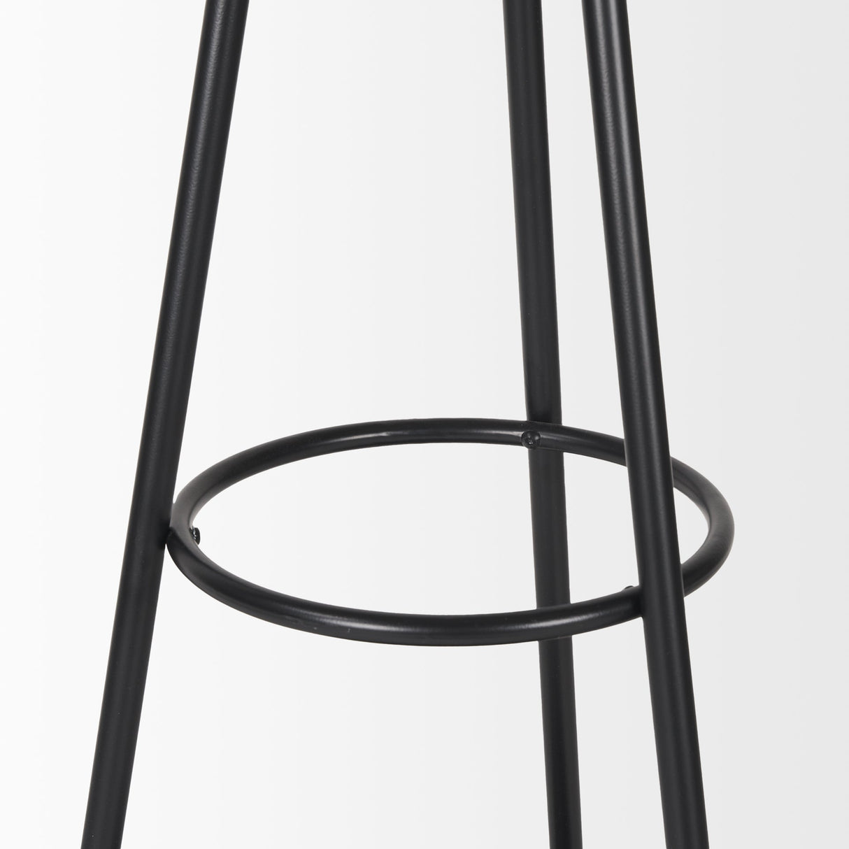 Everett Matte Black Metal w/ Two Metal Shelves Coat Rack by Mercana at Eve Furniture