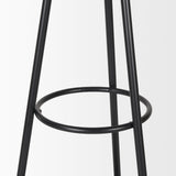 Everett Matte Black Metal w/ Two Metal Shelves Coat Rack by Mercana at Eve Furniture