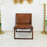 Everett Tan Leather Lounge Chair by Ashcroft Furniture at Eve Furniture