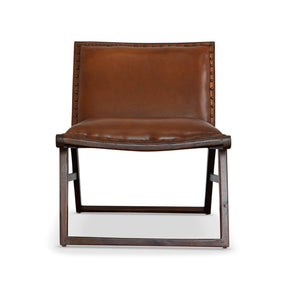 Everett Tan Leather Lounge Chair by Ashcroft Furniture at Eve Furniture
