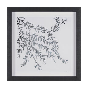 Evergreen Branches I by Mercana Studio a Hand Embellished Framed Art Print Matted under Glass by Mercana at Eve Furniture